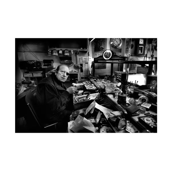 Antonio Grambone 'Watchmaker Mr. Domenico' Canvas Art, 22x32, Trademark Fine Art, Mfr#: 1X10316-C2232GG